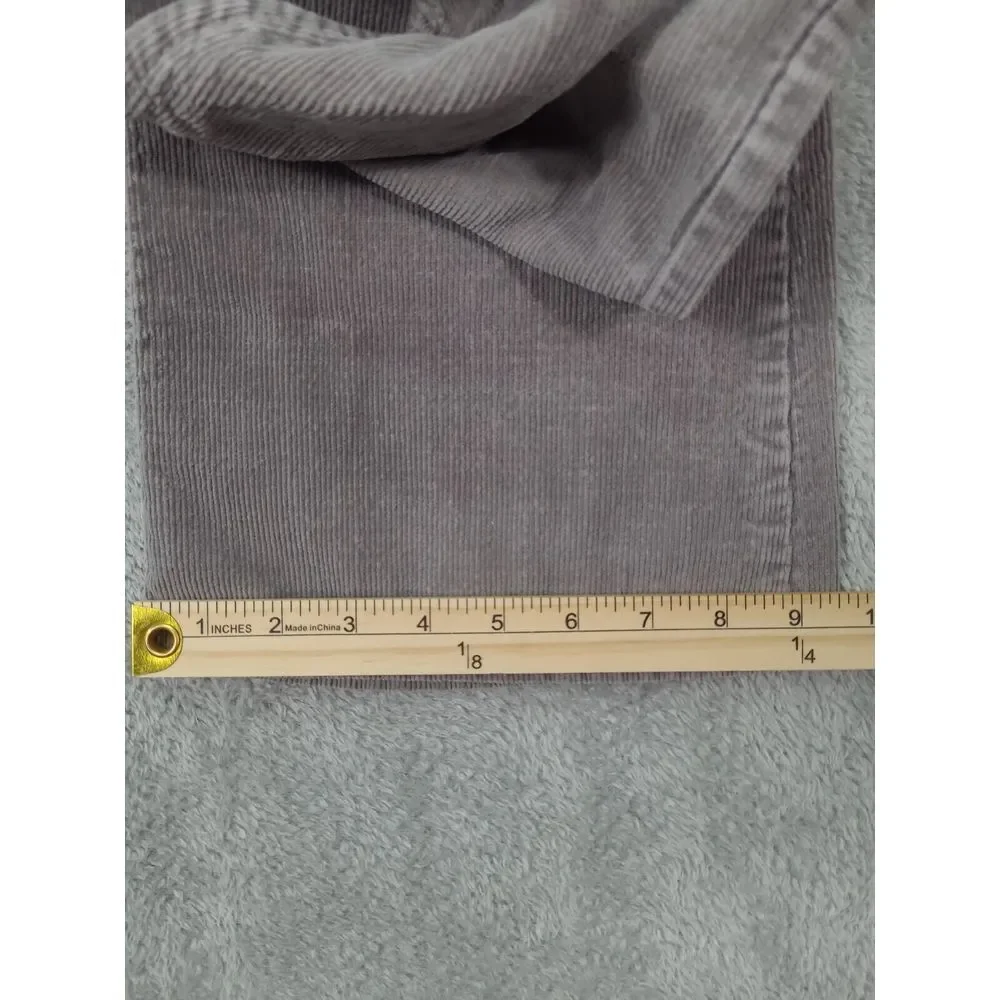 Vintage Sears Thumbs Up Corduroy Pants Gray Mens ‎ 32L Trim Fit Flared